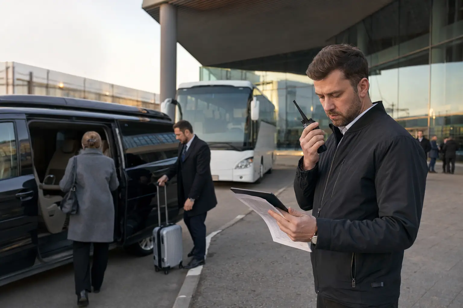 Пассажирский транспорт у делового центра